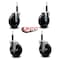 Service Caster 5'' Soft Rubber Wheel Swivel 3/4'' Expanding Stem Caster Set 2 Brakes, 4PK SCC-EX20S514-SRS-2-TLB-2-34 - alternate 5